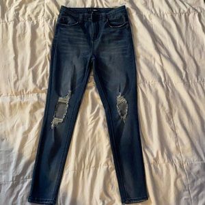 Walk of fame ankle jeans - Medium Blue wash